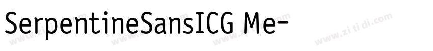 SerpentineSansICG Me字体转换